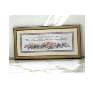 Vintage Charles Humphrey Wall Art | Home Interiors HOMCO Floral Framed Print